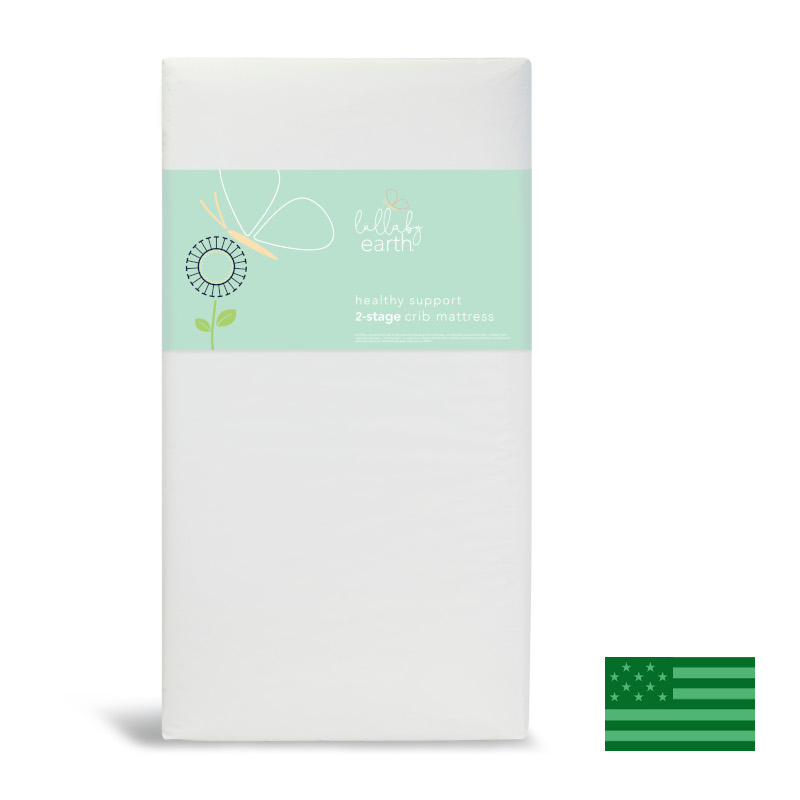 Lullaby Earth Healthy Support 2 Stage Crib Mattress - Waterproof